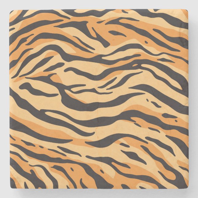 Tigerstreifen Steinuntersetzer (Vorderseite)