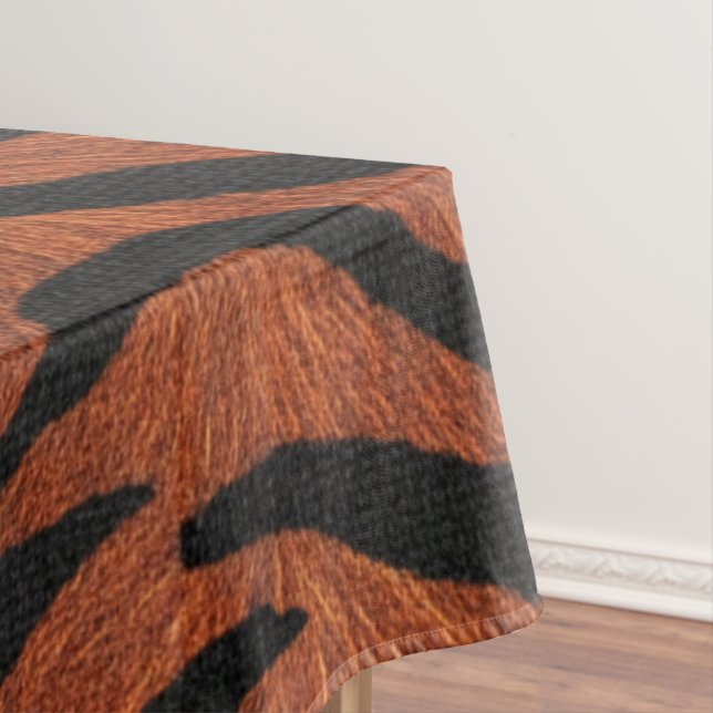Tigerstreifen-Wildmuster Tischdecke (Beispiel)