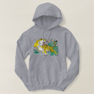 Tigerszene Bestickter Hoodie
