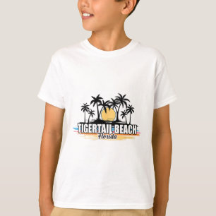 Tigertail Beach Florida Retro-Surferstrand für mic T-Shirt