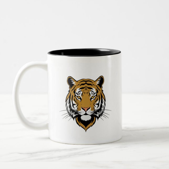Tigertasse Zweifarbige Tasse (Links)