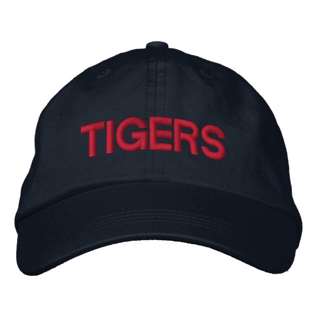 Tigerverstellbare Cap Bestickte Baseballkappe (Vorderseite)