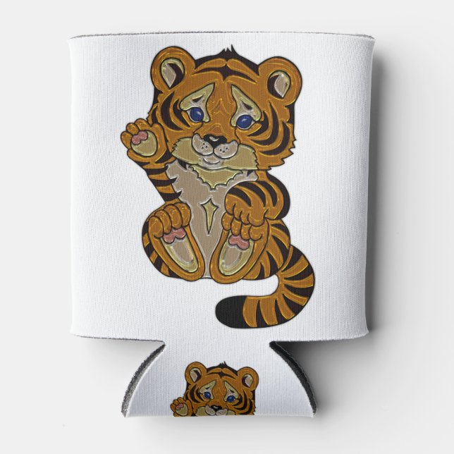 Tigerwürfel Dosenkühler (Vorderseite)