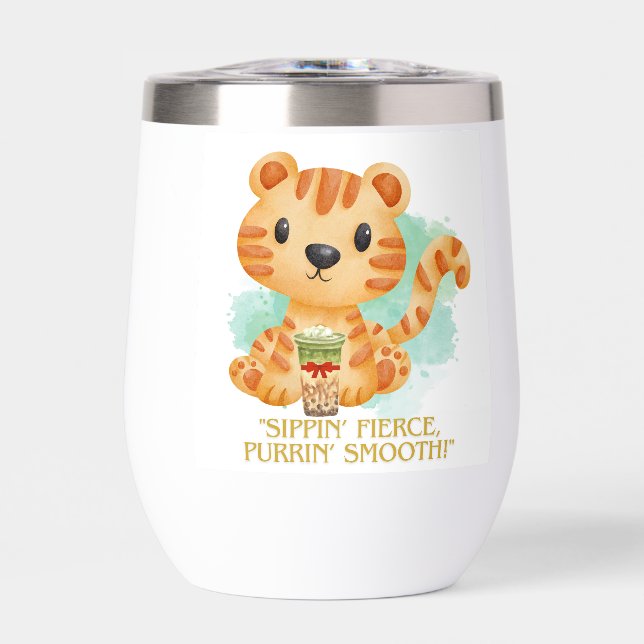 Tigerziffer Cartoon (Vorderseite)