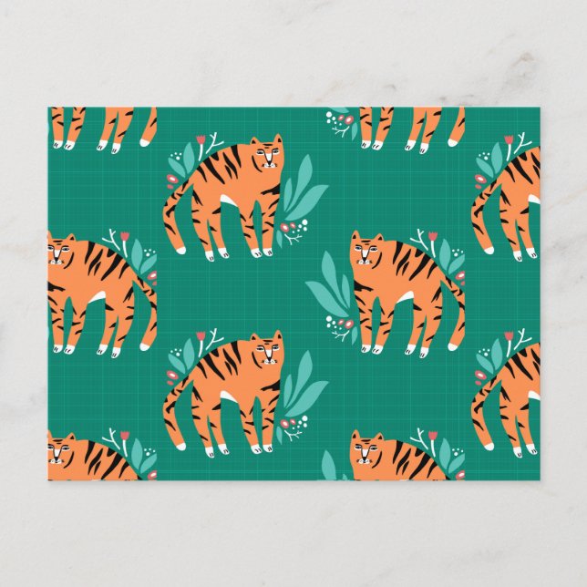 Tiges avec carte postale de fleurs (Devant)