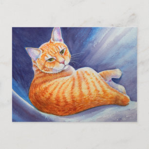 Tigg the Orange Tabby Cat Postkarte