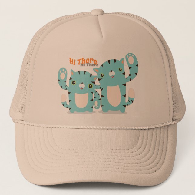 Tigger und Tigger Hut Truckerkappe (Vorderseite)