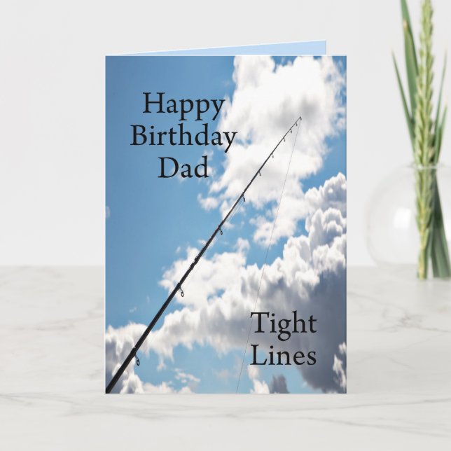 Tight lines carte d'anniversaire pour papa (Devant)
