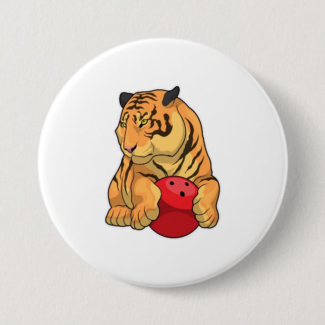 Tigler Bowling Bowlingkugel Button (Vorderseite)