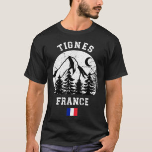 Tignes France Alps Ski Resort Alpin Skifahren T-Shirt