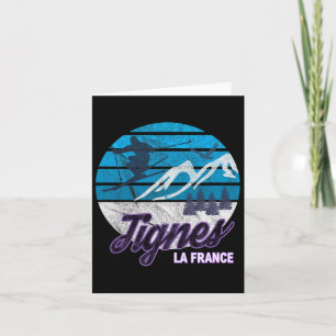 Tignes France French Alps Ski Resort Snowboarden Karte