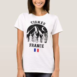 Tignes Frankreich Alpen Skigebiet Alpinski Alpin F T-Shirt