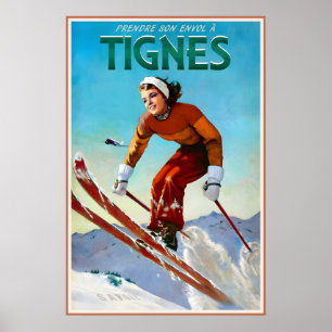 Tignes Frankreich Marilyn Monroe Aerial Freestyle  Poster