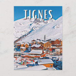 Tignes Skistation Postkarte