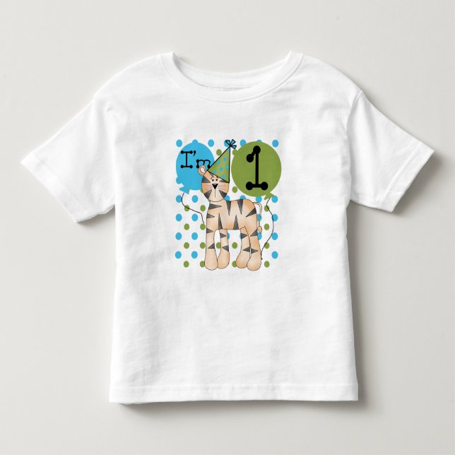 Tigre 1er Anniversaire T-shirts et cadeaux (Devant)