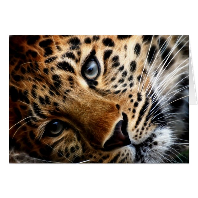 Tigre 3 - Carte de voeux (Devant horizontal)