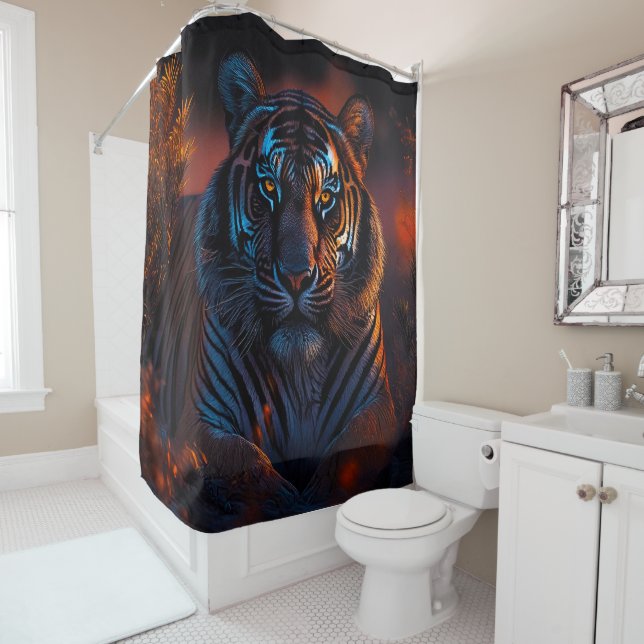 Tigre 50x50 001 Rideau de douche (En situation)