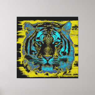Tigre Beaux Art Enveloppé Toile