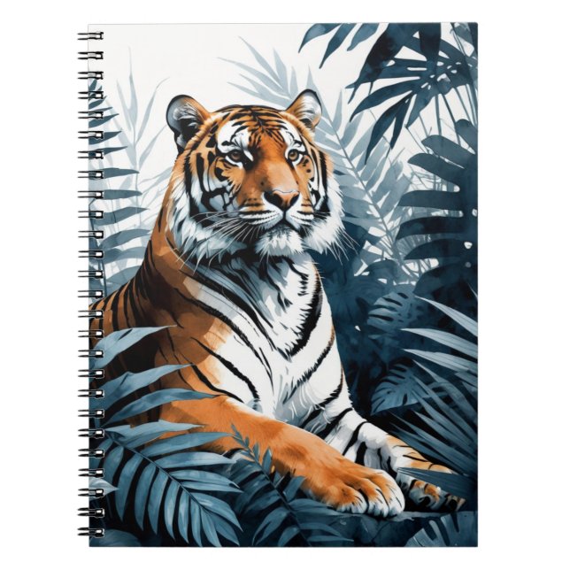 Tigre caché | Journal carnet (Devant)