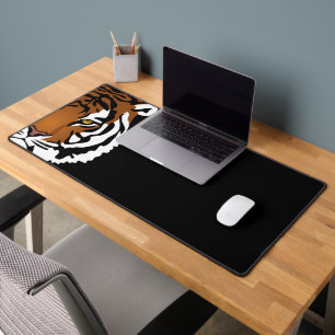 Tigre, Chat Sauvage sur Fond Noir