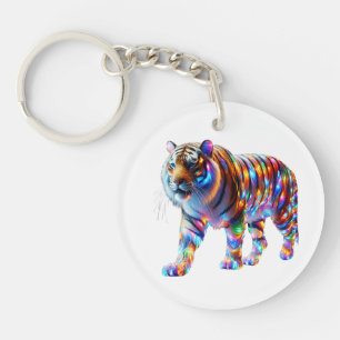 Tigre coloré - Art Verre Vibrant