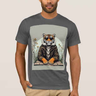 "Tigre Cool avec T-shirt lunettes de soleil - élég