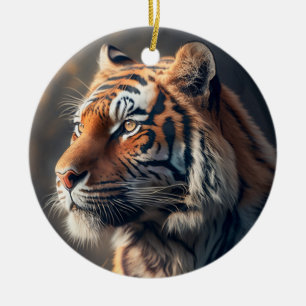 Tigre Dans La Nature Cercle Cercle Ornement En Cér