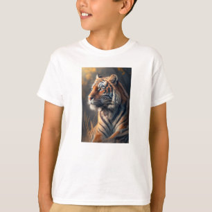 Tigre dans la nature T-shirt de base pour enfants