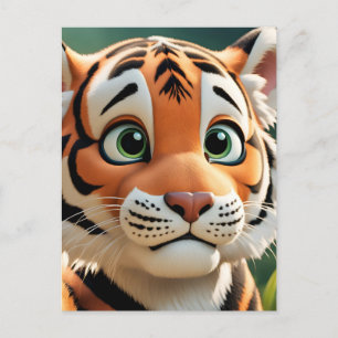 Tigre dans l'Anime de la Jungle, Carte postale