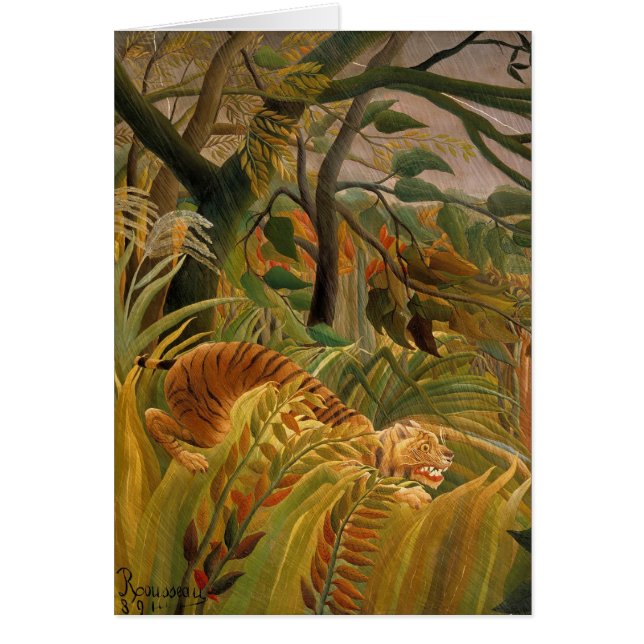 Tigre dans une tempête tropicale par Henri Roussea (Devant)