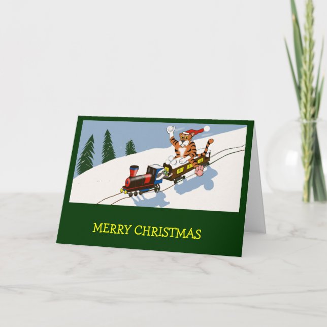 Tigre de la carte de Noël (Devant)