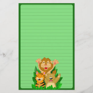 Tigre de lion et papeterie d'ours (ordonnée)