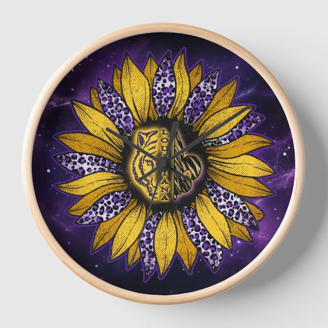 Tigre de Louisiane, horloge de tournesol Fleur de  (Recto)