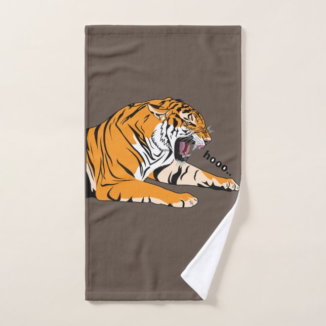 Tigre de mode animal vintage (Serviette à main)