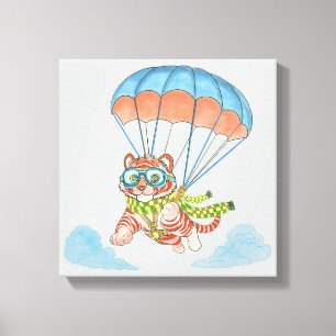 Tigre de parachute en toile extensible
