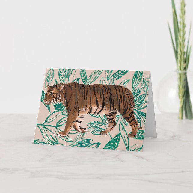 Tigre de Siberie Karte (Vorderseite)