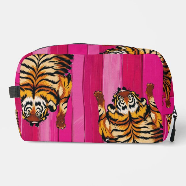 tigre de style tibétain - sac cosmétique (Recto)