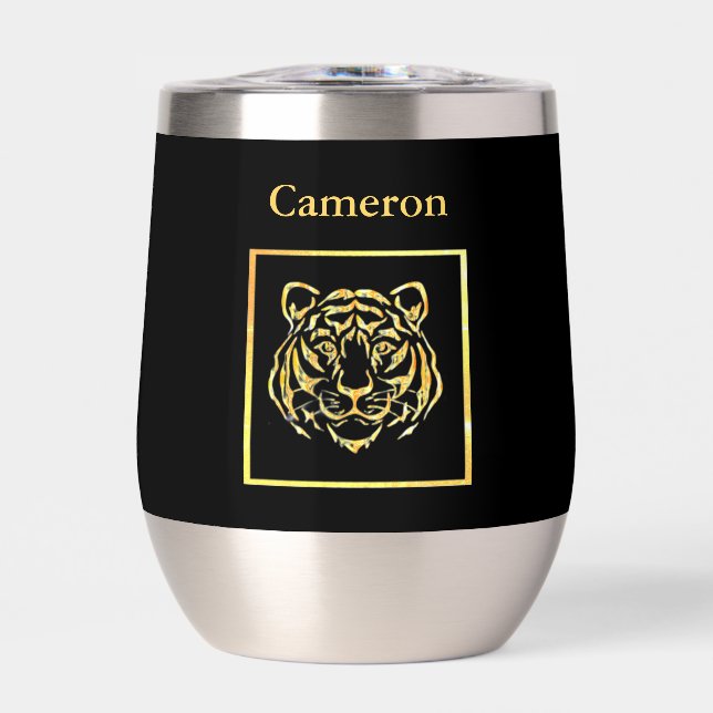 Tigre d'or sur croustillant à vin Arrière - plan n (Avant)