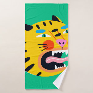 Tigre drôle Abstrait