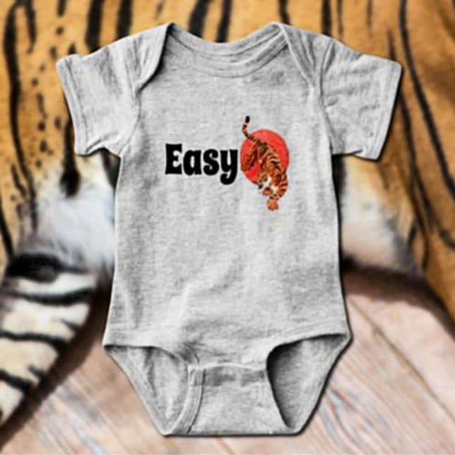 "Tigre Facile" Body Bébé Drôle – Audacieux & Joyeu (Créateur téléchargé)