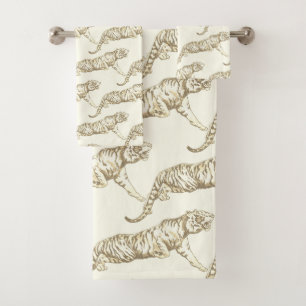 Tigre ivoire Beige Or Moderne
