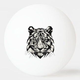 Tigre mirando tischtennisball