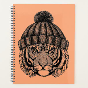 Tigre prêt pour la mode hiver