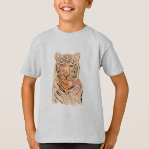 Tigre sur T-shirt garçon
