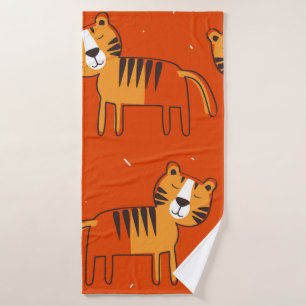 Tigres, toile de fond dessinée à la main. Pat tran