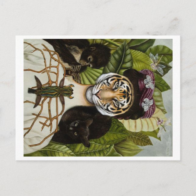 Tigresa Kahlo Postkarte (Vorderseite)