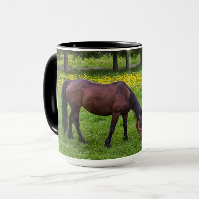 Tihuta Pass, Pferd in der Natur Tasse (Vorderseite Links)