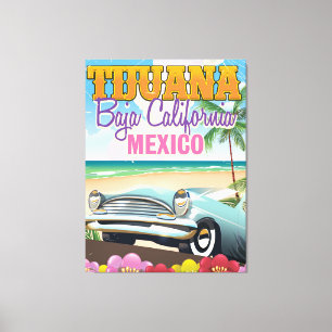 Tijuana Baja California Mexiko Reiseplakat Leinwanddruck