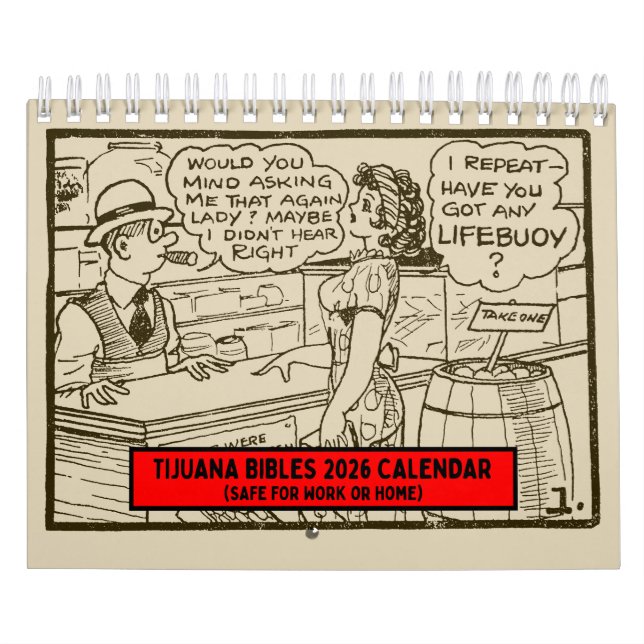 Tijuana Bibles 2026 Wall Calendar (Safe for Work) Kalender (Titelbild)