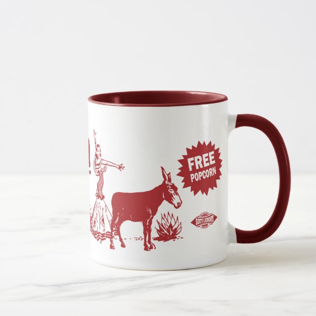 Tijuana-Esel-Show-lustige Kaffee-Tasse Tasse (Rechts)